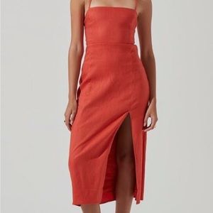 ASTR the Label - Brayden Strappy Back Midi Dress - Size Medium